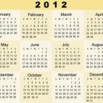 Kalendar 2012. Kalendar 2012.
